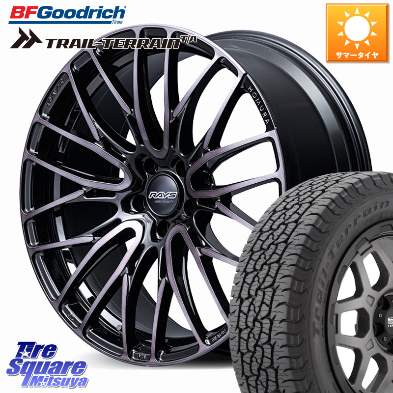 BF Goodrich Trail-Terrain TA トレイルテレーンT/A ブラックウォール 225/60R18RAYS 【欠品次回9~10月】 HOMURA 2x10BD BLACK CLEAR EDITION ホイール 18インチ 18X7.5J 45 5穴 114.3 80系ハリアー T32エクストレイル CX-5 CX-8 BT5レガシィアウトバック CX-5 CX5 MAZ|タイヤスクエアミツヤ