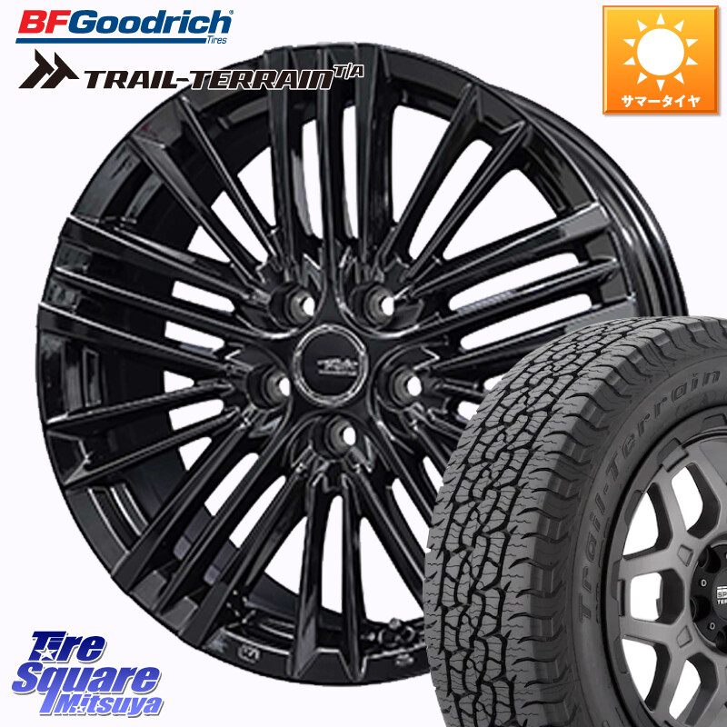 BF Goodrich Trail-Terrain TA トレイルテレーンT/A ブラックウォール 225/60R18KYOHO TAYLOR TL-1 テイラー パウダーコート・ブラック 平座仕様(レクサス・トヨタ専用) ホイール 18インチ 18X7.0J 40 5穴 120 40系アルファード/ヴェルファイア レクサスLM ヴェルファ|タイヤスクエアミツヤ