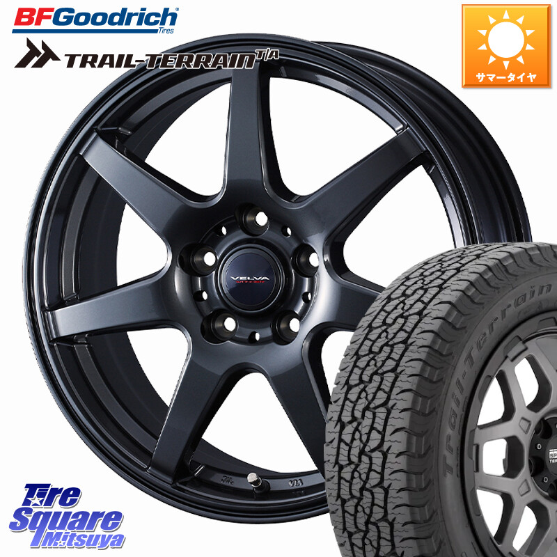 BF Goodrich Trail-Terrain TA トレイルテレーンT/A ブラックウォール 225/60R17WEDS VELVA WONDER ヴェルヴァワンダー ホイール 17インチ 17X7.5J 50 5穴 100 レガシー レガシィ アウトバック｜タイヤスクエアミツヤ