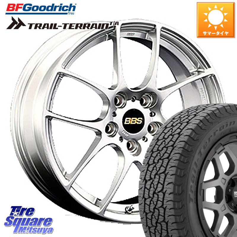 BBS RF 鍛造1ピース ホイール 17インチ 17 X 7.0J +48 5穴 114.3 BF Goodrich Trail-Terrain TA トレイルテレーンT/A ブラックウォール 215/60R17 C-HR 50系エスティマ 10系カローラクロス E52エルグランド ZR-V RV系ヴェゼル RC系オデッセイ後期 CX-30 MX-30