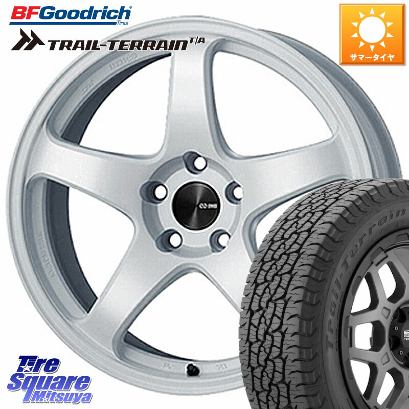 ENKEI エンケイ PerformanceLine PF05 WH 18インチ 18 X 8.0J +45 5穴 114.3 BF Goodrich Trail-Terrain TA トレイルテレーンT/A ブラックウォール 235/60R18 CX-60 CX-80