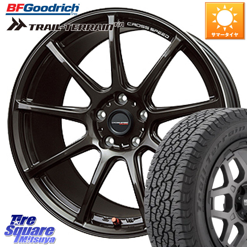 HotStuff クロススピード RS9 RS-9 軽量 ホイール 17インチ 17 X 7.0J +48 5穴 114.3 BF Goodrich Trail-Terrain TA トレイルテレーンT/A ブラックウォール 215/60R17 C-HR 50系エスティマ 10系カローラクロス E52エルグランド ZR-V RV系ヴェゼル RC系オデッセイ後期 CX