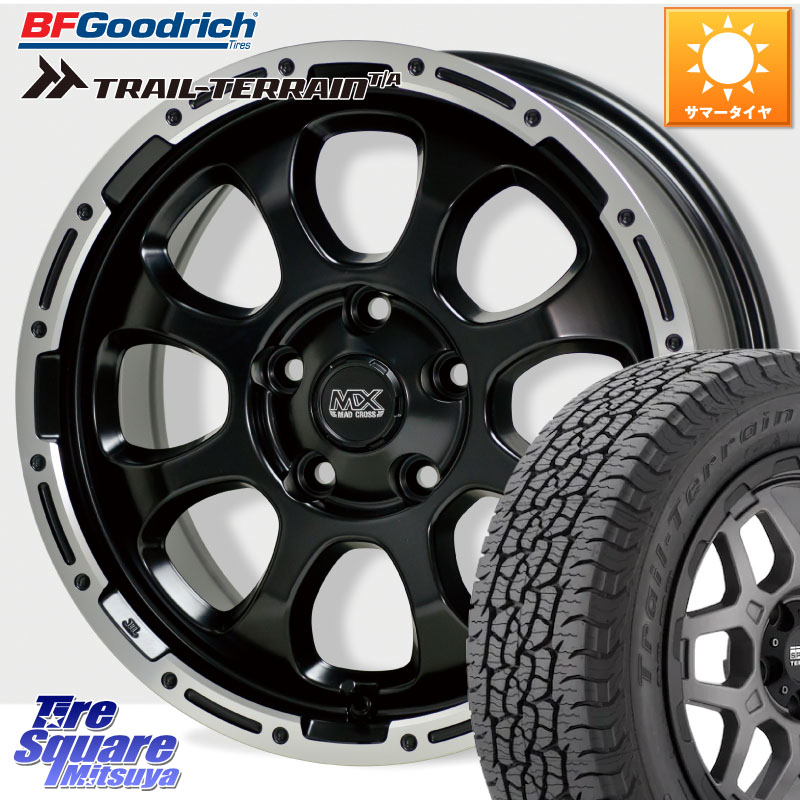 HotStuff マッドクロス GRACE グレイス BK 5H 在庫● ホイール 17インチ ★サマーセール★ 17 X 7.0J +45 5穴 114.3 BF Goodrich Trail-Terrain TA トレイルテレーンT/A ブラックウォール 225/60R17 ZR-V レヴォーグレイバック SL系フォレスター SK系フォレスター