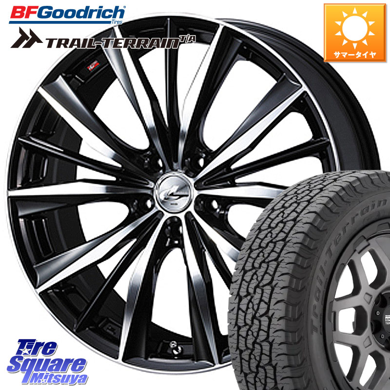 WEDS 33289 レオニス VX 特価● ウェッズ Leonis BKMC ホイール 19インチ 19 X 8.0J +48 5穴 114.3 BF Goodrich Trail-Terrain TA トレイルテレーンT/A ブラックウォール 235/55R19