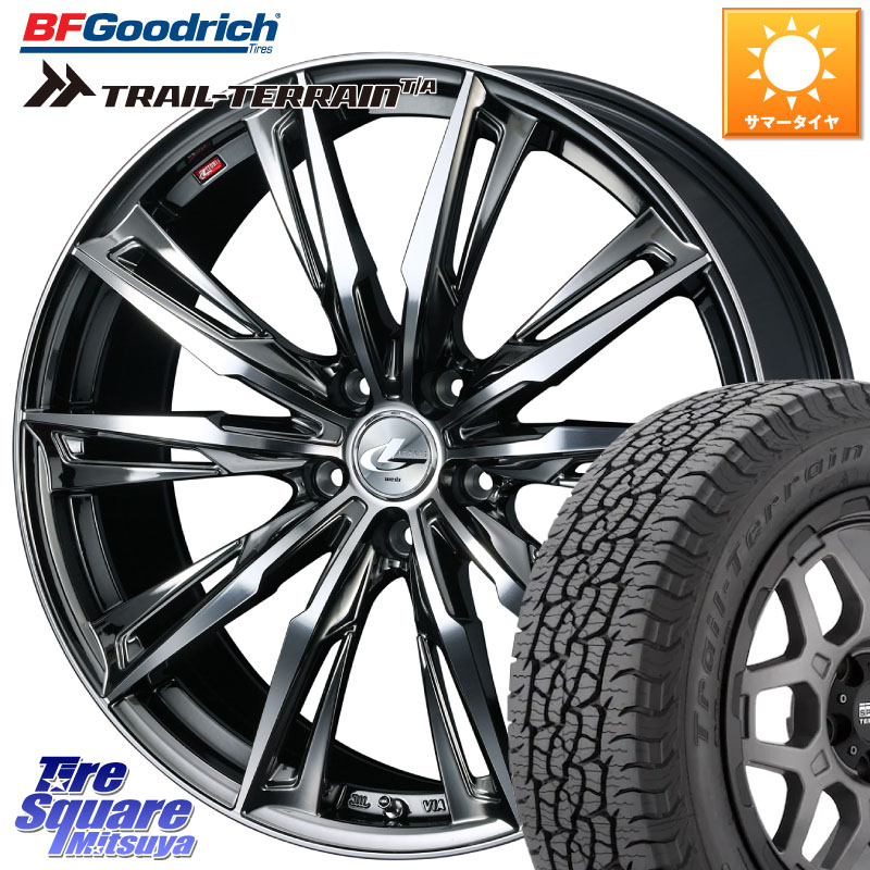WEDS LEONIS レオニス GX ウェッズ ホイール 17インチ 17 X 6.5J +52 5穴 114.3 BF Goodrich Trail-Terrain TA トレイルテレーンT/A ブラックウォール 225/60R17 E52エルグランド 126,990円