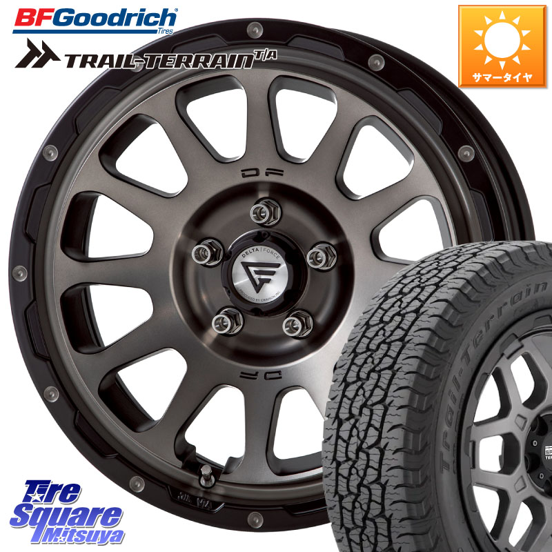 BF Goodrich Trail-Terrain TA トレイルテレーンT/A ブラックウォール 225/60R17DELTA FORCE デルタフォース オーバル 7J ホイール 17インチ 17X7.0J 32 5穴 114.3 30系アルファード/ヴェルファイア デリカD:5 デリカD:5(26+) ヴェルファイアハイブリッド ヴェルファ｜タイヤスクエアミツヤ