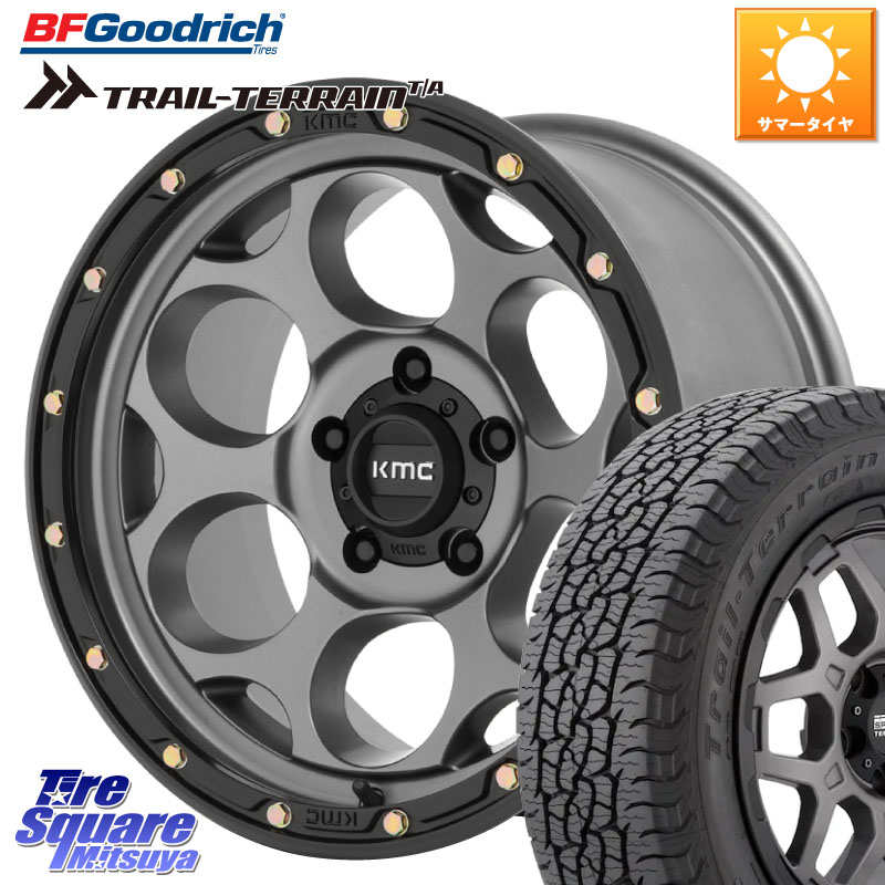 KMC KM541 Dirty Harry グレイ ホイール 18インチ ダーティハリー 18 X 8.5J +18 5穴 127 BF Goodrich Trail-Terrain TA トレイルテレーンT/A ブラックウォール 285/60R18 クライスラー ジープ ラングラー JK系 クライスラー ジープ ラングラー JL系