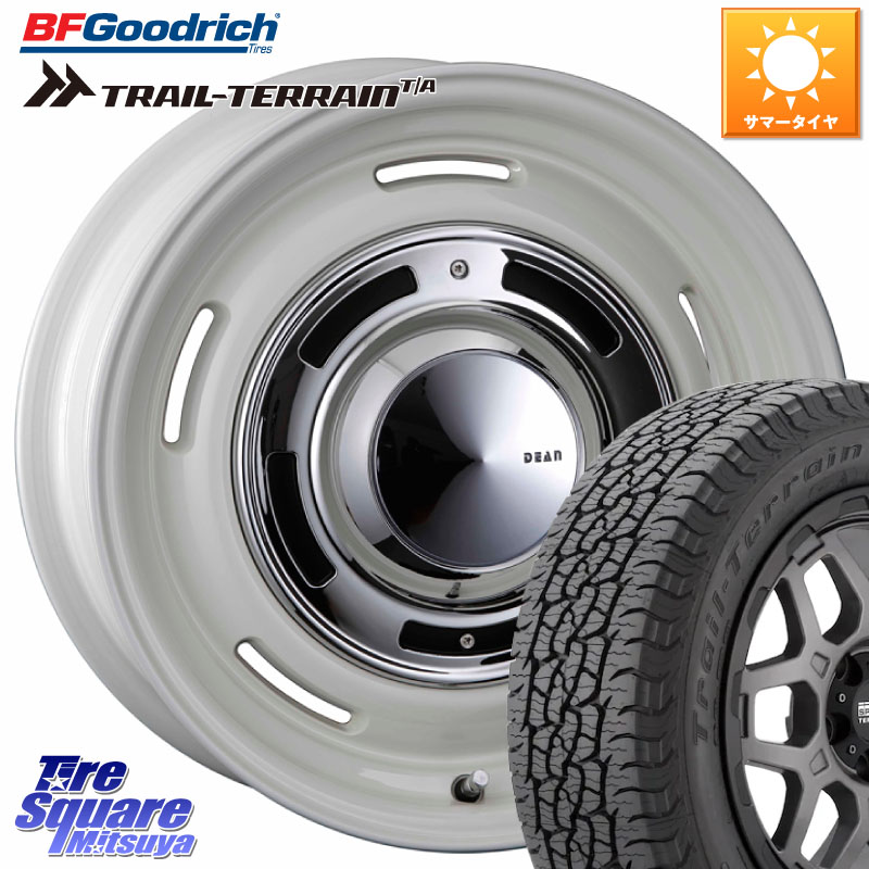 CRIMSON ディーン クロスカントリー ホワイト 17インチ 17 X 7.0J(US) +35 5穴 110 BF Goodrich Trail-Terrain TA トレイルテレーンT/A ブラックウォール 215/60R17