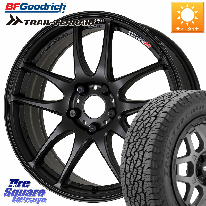 WORK ワーク EMOTION エモーション CR kiwami 極 18インチ 18 X 7.5J +38 5穴 114.3 BF Goodrich Trail-Terrain TA トレイルテレーンT/A ブラックウォール 255/55R18 アウトランダーPHEV