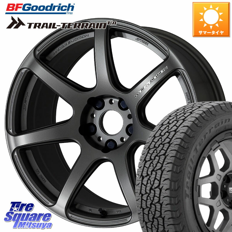 WORK ワーク EMOTION エモーション T7R MGM 18インチ 18 X 7.5J +38 5穴 114.3 BF Goodrich Trail-Terrain TA トレイルテレーンT/A ブラックウォール 255/55R18 アウトランダーPHEV