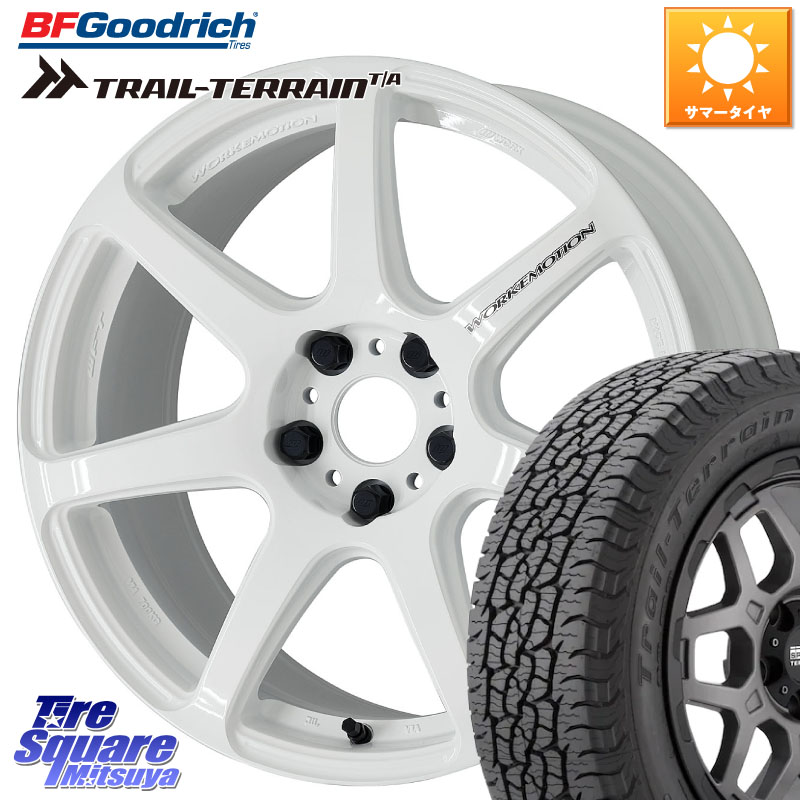 WORK ワーク EMOTION エモーション T7R 18インチ 18 X 7.5J +38 5穴 114.3 BF Goodrich Trail-Terrain TA トレイルテレーンT/A ブラックウォール 255/55R18 アウトランダーPHEV