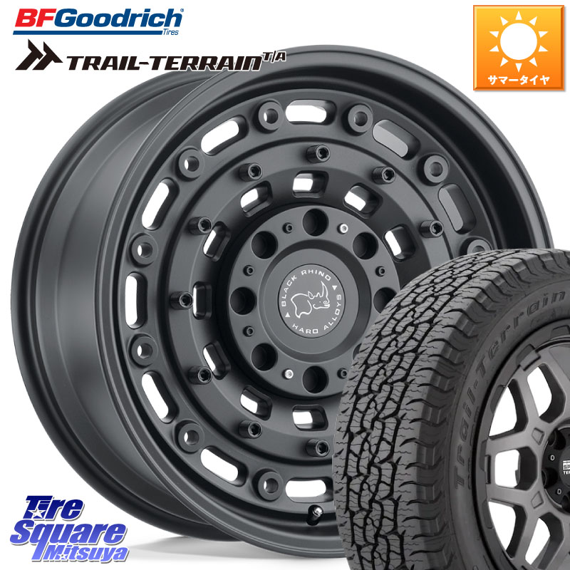 BLACK RHINO ARSENAL TEXTUREDBLACK ブラックライノ アーセナル 18インチ ブラックライノ 18 X 8.0J +30 5穴 114.3 BF Goodrich Trail-Terrain TA トレイルテレーンT/A ブラックウォール 225/60R18