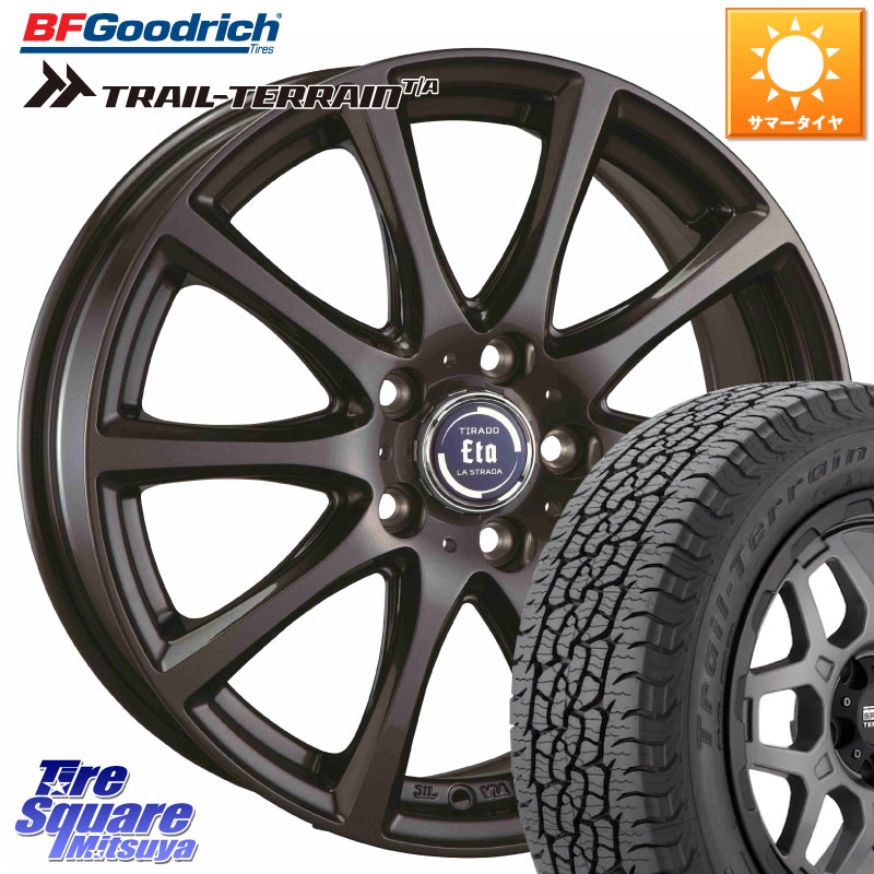 阿部商会 ティラード イータ 18 X 7.5J +38 5穴 114.3 BF Goodrich Trail-Terrain TA トレイルテレーンT/A ブラックウォール 235/60R18 50系RAV4 FE0系アリアARIYA T33エクストレイル CX-60 CX-80 アウトランダーPHEV 111,120円