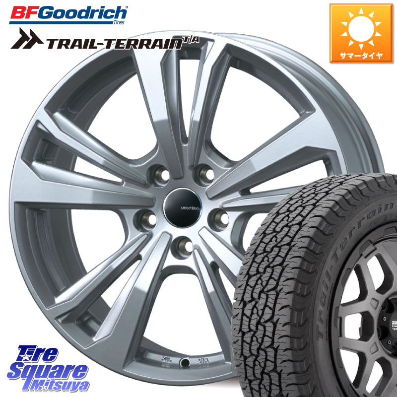 TARGA smartline365 スマートライン 17 X 7.5J(AUDI A6 D2D) +38 5穴 112 BF Goodrich Trail-Terrain TA トレイルテレーンT/A ブラックウォール 225/60R17 アウディ A6 F2系