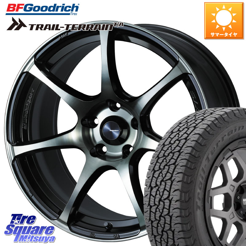 WEDS 73986 ウェッズ スポーツ SA75R SA-75R 18インチ 18 X 7.5J +45 5穴 114.3 BF Goodrich Trail-Terrain TA トレイルテレーンT/A ブラックウォール 225/55R18 レヴォーグレイバック SL系フォレスター SK系フォレスター