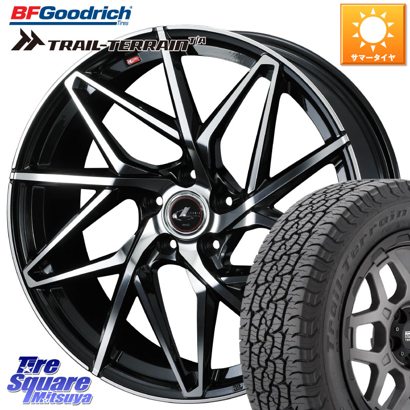 BF Goodrich Trail-Terrain TA トレイルテレーンT/A ブラックウォール 225/60R17WEDS 40595 レオニス LEONIS IT PBMC 17インチ 17X7.0J 47 5穴 100 レガシー レガシィ アウトバック|タイヤスクエアミツヤ