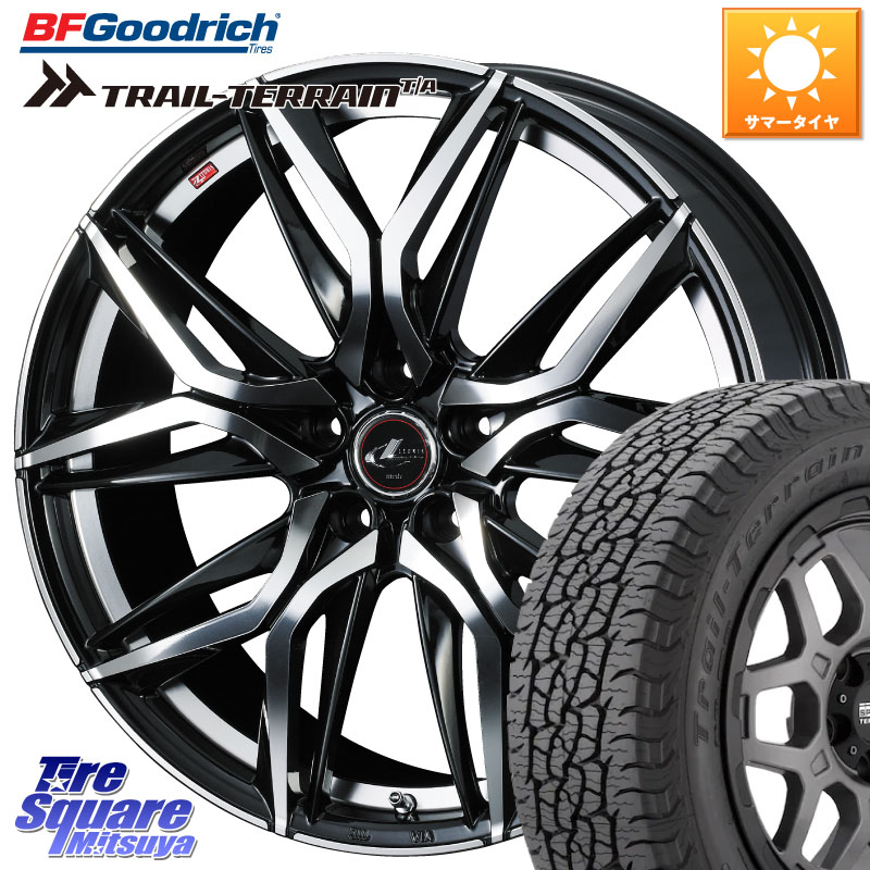 WEDS 【欠品次回07月上旬】 40804 レオニス LEONIS LM 17インチ 17 X 6.5J +52 5穴 114.3 BF Goodrich Trail-Terrain TA トレイルテレーンT/A ブラックウォール 225/60R17 E52エルグランド