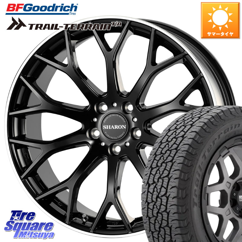 コスミック ヴェネルディ SHARON シャロン 19 X 7.5J +48 5穴 114.3 BF Goodrich Trail-Terrain TA トレイルテレーンT/A ブラックウォール 235/55R19