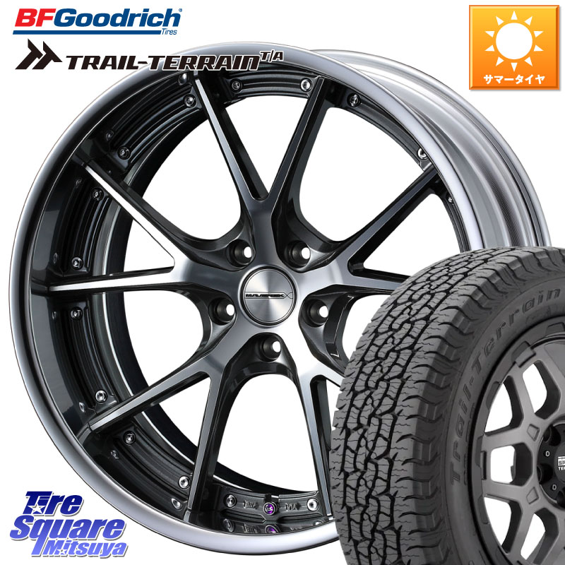 WEDS MAVERICK 905S S-LoDisk 18インチ 2ピース 18 X 7.5J +38 5穴 114.3 BF Goodrich Trail-Terrain TA トレイルテレーンT/A ブラックウォール 255/55R18 アウトランダーPHEV