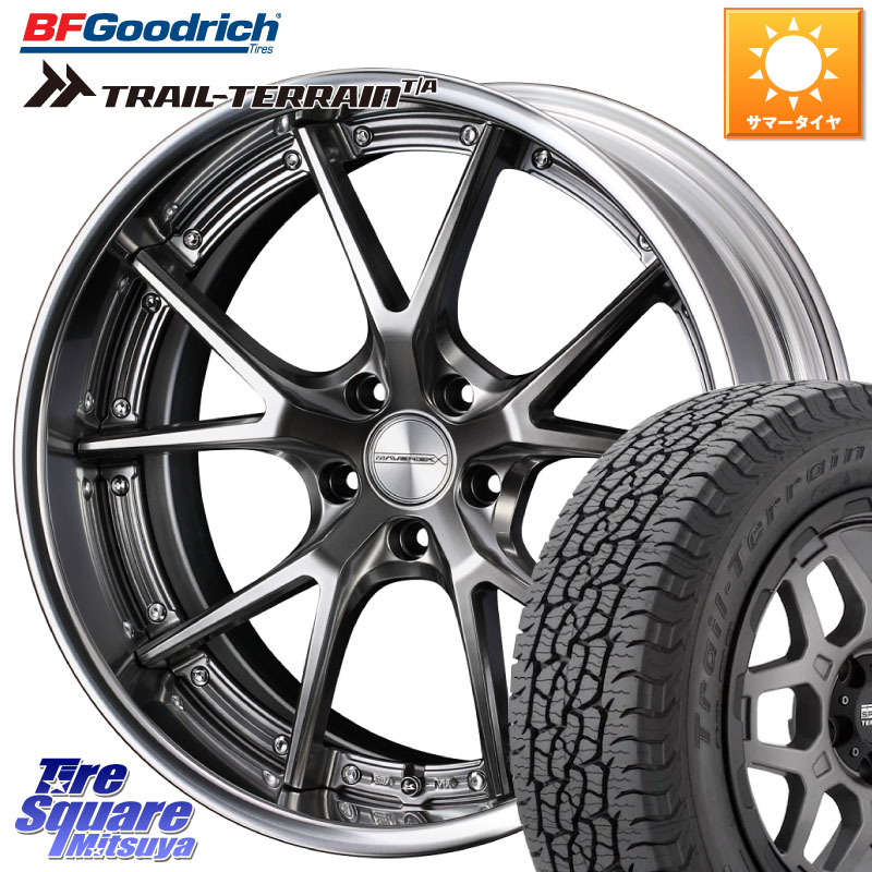 WEDS MAVERICK 905S PS S-LoDisk 18インチ 2ピース 18 X 7.5J +38 5穴 114.3 BF Goodrich Trail-Terrain TA トレイルテレーンT/A ブラックウォール 225/55R18 デリカD:5