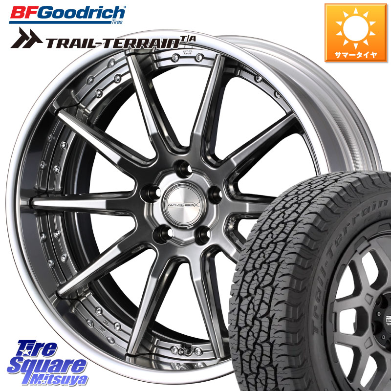 WEDS MAVERICK 1410S S-LoDisk 18インチ 2ピース 18 X 7.5J +38 5穴 114.3 BF Goodrich Trail-Terrain TA トレイルテレーンT/A ブラックウォール 225/60R18 50系RAV4 80系ハリアー BT5レガシィアウトバック