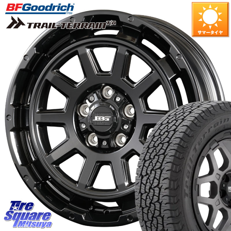KOSEI ボトムガルシア ディグレ ホイール 17 X 7.0J +40 5穴 114.3 BF Goodrich Trail-Terrain TA トレイルテレーンT/A ブラックウォール 225/60R17 30系アルファード 30系ヴェルファイア デリカD:5 SL系フォレスター