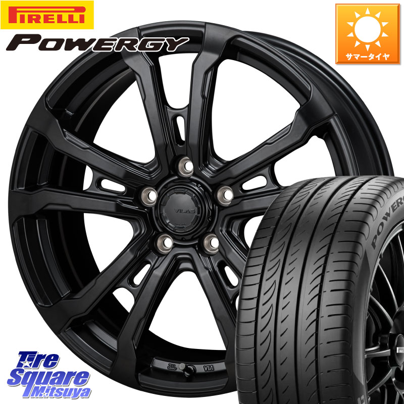 MONZA HI-BLOCK VILAS 18インチ 18 X 7.5J +48 5穴 114.3 ピレリ POWERGY パワジー サマータイヤ 225/40R18 プリウスアルファ GU系インプレッサ フロンクス