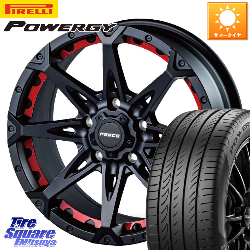 FORCE フォース DENALI デナリー BK 17インチ 17 X 7.5J +38 5穴 114.3 ピレリ POWERGY パワジー サマータイヤ 215/50R17