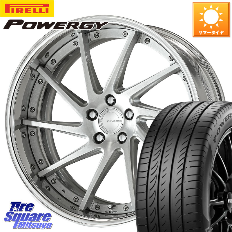 WORK GNOSIS CVS O Disk 19インチ 2ピース 19 X 7.5J +30 5穴 114.3 ピレリ POWERGY パワジー サマータイヤ 225/40R19