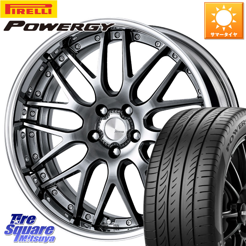 WORK Lanvec LM1 GTK O Disk 19インチ 2ピース 19 X 8.0J +55 5穴 114.3 ピレリ POWERGY パワジー サマータイヤ 245/35R19 WRX S4(VBH)