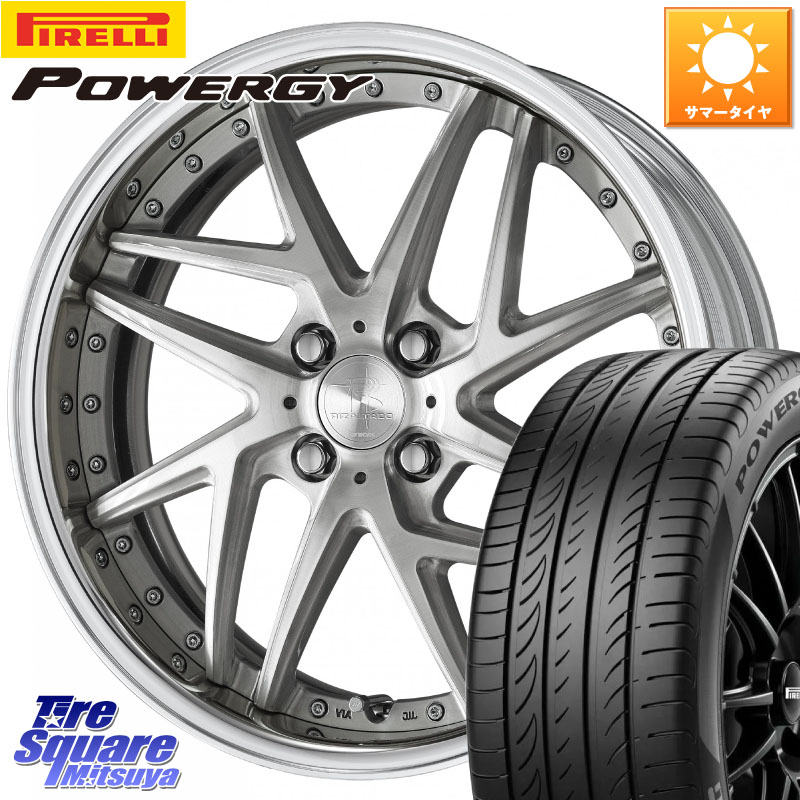ピレリ POWERGY パワジー サマータイヤ 205/55R16WORK RIZALTADO MESH2 A Disk 16インチ 2ピース 16X6.5J 40 4穴 100 E13オーラ MAZDA2｜タイヤスクエアミツヤ