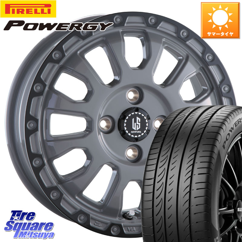 ピレリ POWERGY パワジー サマータイヤ 195/65R16阿部商会 LA STRADA AVENTURA アヴェンチュラ 16インチ 16X6.0J 40 4穴 100 ライズ/ロッキー(ガソリン車4穴) ロッキー ガソリン車 4穴 REX レックス｜タイヤスクエアミツヤ