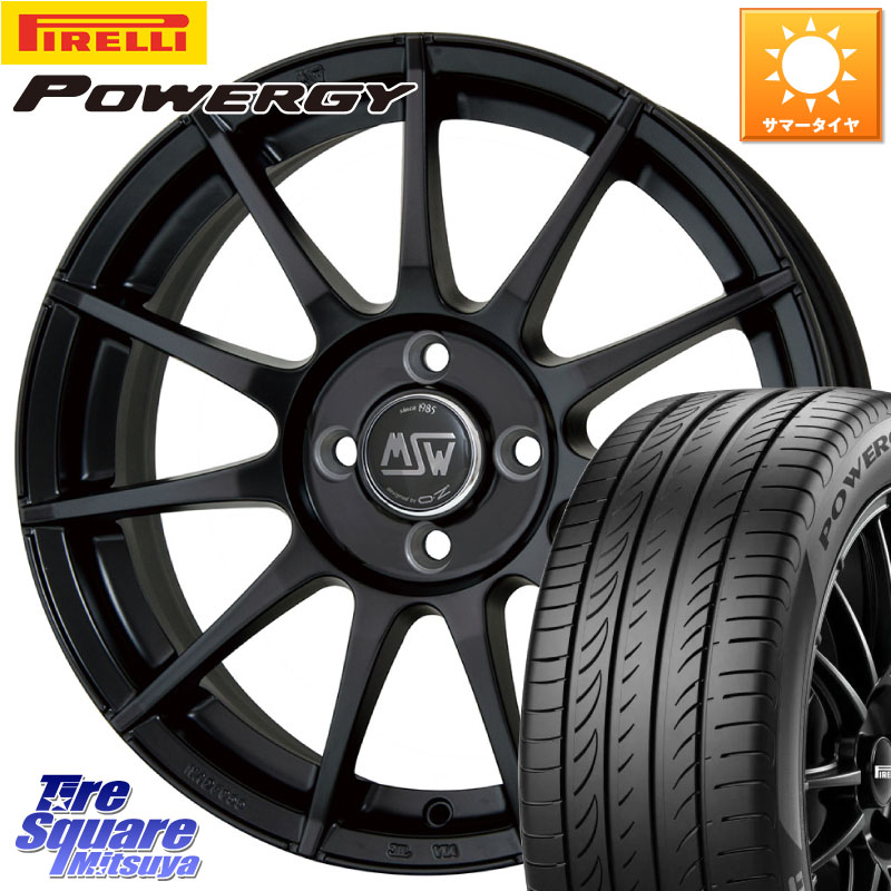 MSW by OZ MSW85-2 ホイール 15インチ 15 X 6.0J(PEUGET 208 P21H) +25 4穴 108 ピレリ POWERGY パワジー サマータイヤ 185/65R15 プジョー208