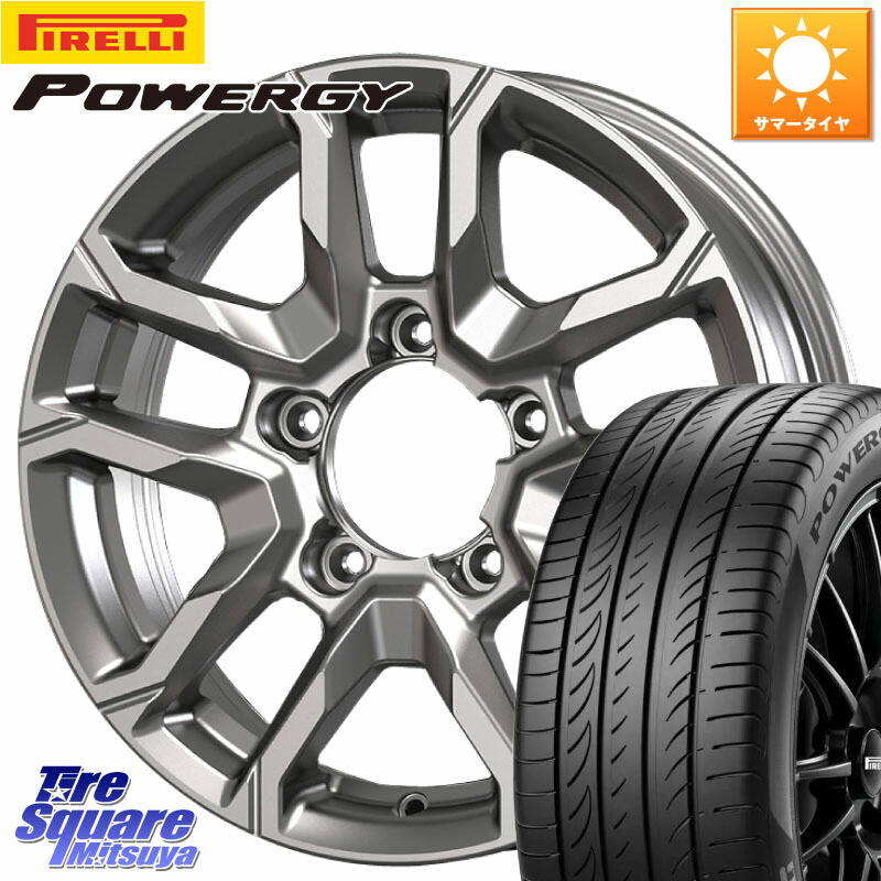 KOSEI BBS600S ベアロック バイソン ホイール 16インチ 16 X 5.5J +22 5穴 139.7 ピレリ POWERGY パワジー サマータイヤ 215/65R16 ジムニー専用(要オーバーフェンダー等) 60,836円