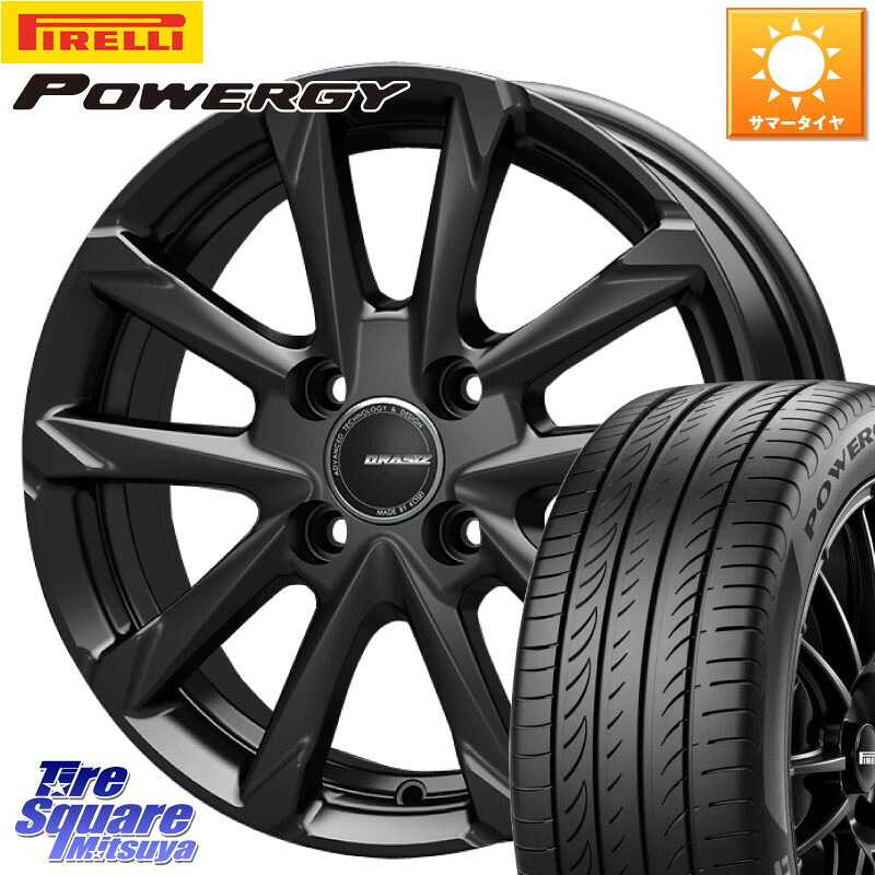 KOSEI QGC510B QRASIZ GC36F クレイシズ ホイール 15インチ 15 X 5.5J +42 4穴 100 ピレリ POWERGY パワジー サマータイヤ 195/55R15 モビリオ モビリオスパイク