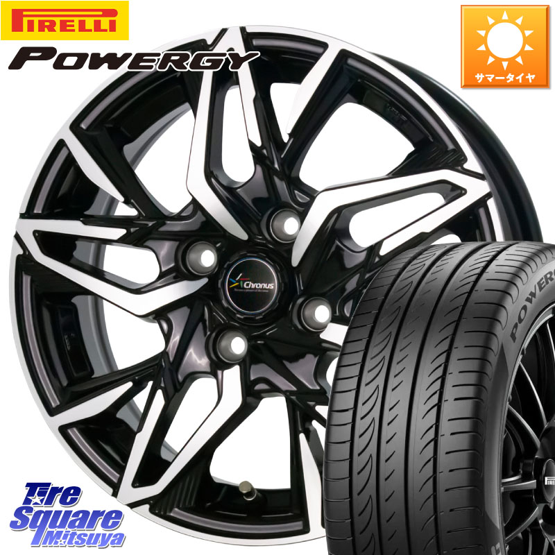 ピレリ POWERGY パワジー サマータイヤ 205/45R16HotStuff Chronus CH-112 クロノス CH112 ホイール 16インチ 16X6.0J 45 4穴 100｜タイヤスクエアミツヤ