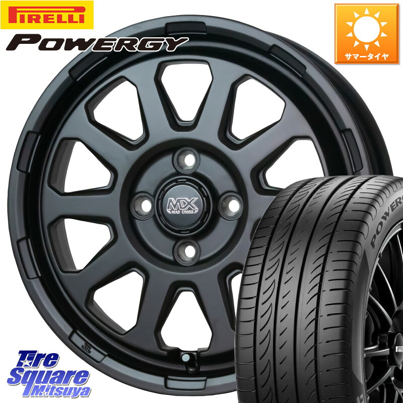 ピレリ POWERGY パワジー サマータイヤ 165/55R15HotStuff マッドクロス レンジャー ブラック 4H ホイール 15インチ 15X4.5J 45 4穴 100 N-BOX デリカミニ2WD タント スペーシア サクラ R1 R2 ルークス ROOX 日産 デイズ デイズルークス 日産 コペン N-ONE N ONE エヌ｜タイヤスクエアミツヤ 50,970円