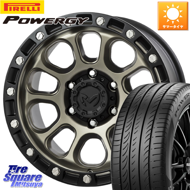 MKW M204 コヨーテブロンズ ホイール 16インチ 16 X 7.0J +35 5穴 114.3 ピレリ POWERGY パワジー サマータイヤ 215/60R16
