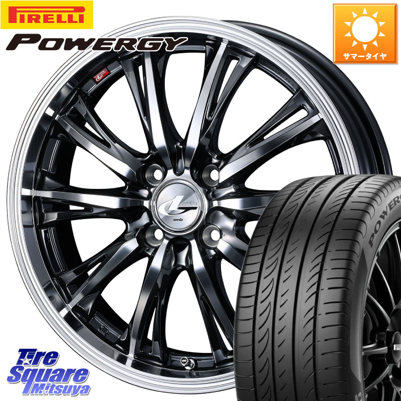 ピレリ POWERGY パワジー サマータイヤ 195/55R16WEDS 41167 LEONIS RT ウェッズ レオニス ホイール 16インチ 16X6.0J 50 4穴 100 アクア｜タイヤスクエアミツヤ 88,605円