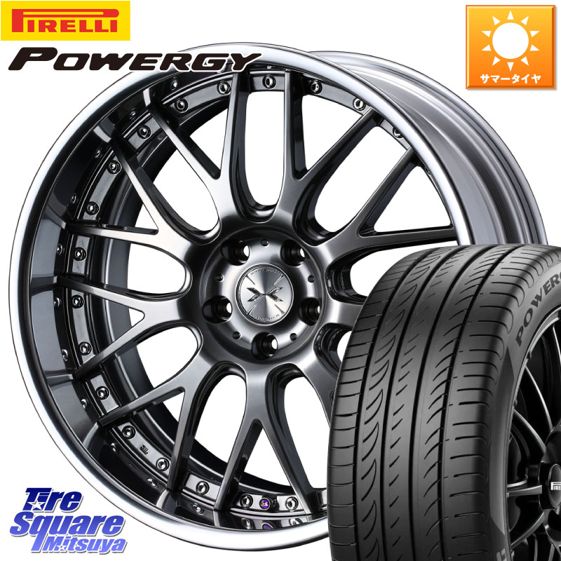 WEDS MAVERICK 709M-CF CONCAVE FACE EX-LoDisk 2ピース ホイール 20インチ 20 X 8.5J +34 5穴 114.3 ピレリ POWERGY パワジー サマータイヤ 245/40R20 30系アルファード 30系ヴェルファイア 20系アルファード