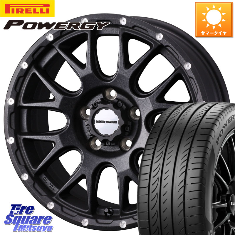 ピレリ POWERGY パワジー サマータイヤ 225/55R18WEDS 41133 マッドヴァンス08 MUD VANCE 08 BK ホイール 18インチ 18X7.5J 35 5穴 114.3 デリカD:5 デリカD:5(26+) エクリプスクロス RVR|タイヤスクエアミツヤ