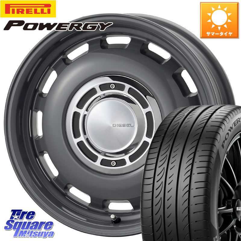 コスミック クロスブラッド DIESEL ディーゼル ホイール 15インチ 15 X 6.0J +42 5穴 100 ピレリ POWERGY パワジー サマータイヤ 195/65R15 210系カローラスポーツ 50系プリウス