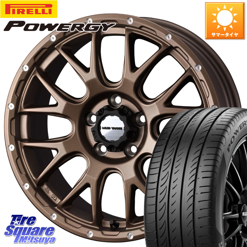 ピレリ POWERGY パワジー サマータイヤ 225/55R18WEDS 41147 マッドヴァンス08 MUD VANCE 08 ホイール 18インチ 18X7.5J 35 5穴 114.3 デリカD:5 デリカD:5(26+) エクリプスクロス RVR｜タイヤスクエアミツヤ