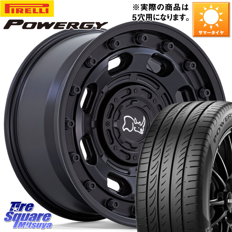 ピレリ POWERGY パワジー サマータイヤ 215/55R17BLACK RHINO ATLAS アトラス BK ホイール 17インチ ブラックライノ 17X8.0J 38 5穴 114.3 アコード｜タイヤスクエアミツヤ