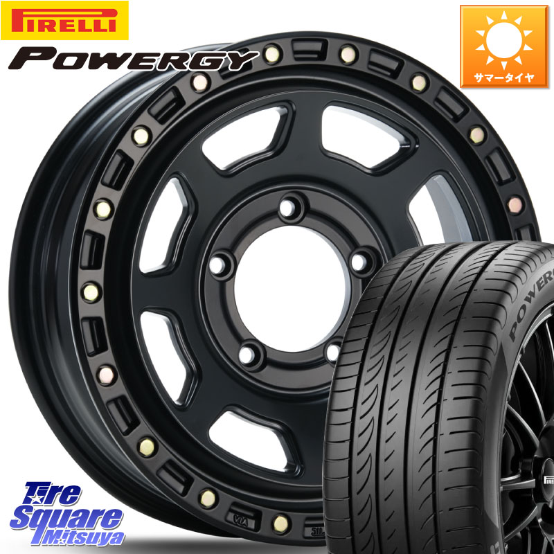 MLJ XJ07 XTREME-J BK JIMNY エクストリームJ ホイール 16インチ 16 X 5.5J +20 5穴 139.7 ピレリ POWERGY パワジー サマータイヤ 215/65R16 ジムニー専用(要オーバーフェンダー等)