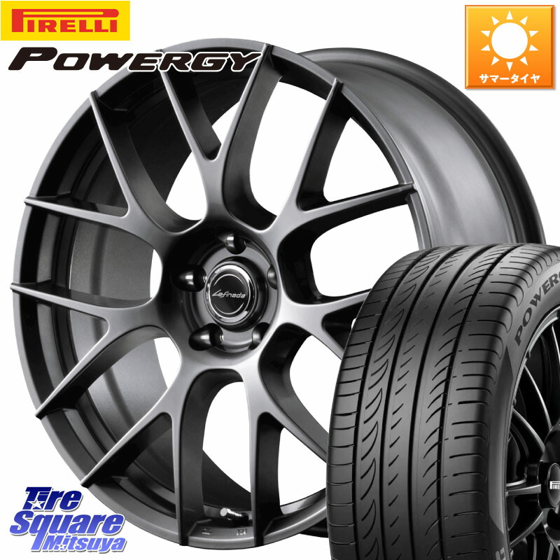 MANARAY Lefinada MOTION3 平座仕様 トヨタ・レクサス専用 ホイール 18インチ MID 18 X 8.0J +42 5穴 114.3 ピレリ POWERGY パワジー サマータイヤ 225/50R18 10系カローラクロス