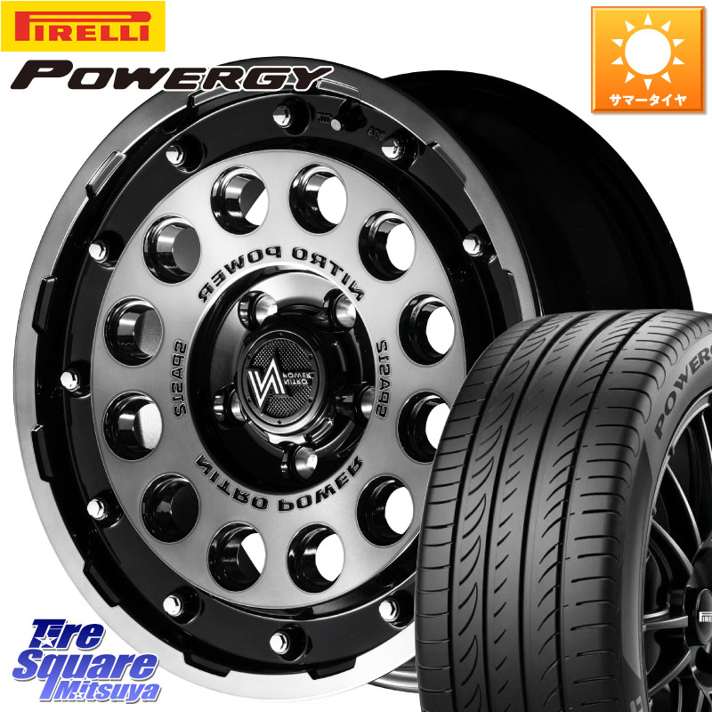 MANARAY MID ナイトロパワー H12 SHOTGUN BC ホイール 16インチ 16 X 7.0J +40 5穴 114.3 ピレリ POWERGY パワジー サマータイヤ 205/60R16 90系ノア ヴォクシー プリウスアルファ RP6～8ステップワゴン 85,679円