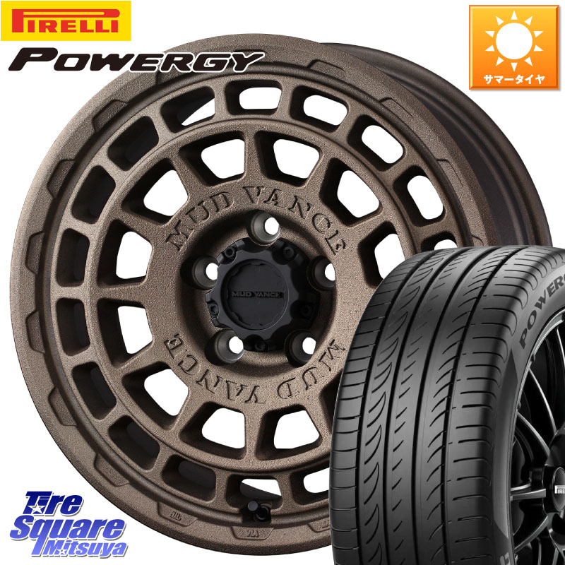 WEDS MUDVANCE X TYPE F ホイール 16インチ マッドヴァンス 16 X 7.0J +35 5穴 114.3 ピレリ POWERGY パワジー サマータイヤ 225/55R16