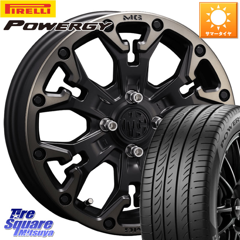 CRIMSON MG GOLEM Jr ホイール 16インチ 16 X 6.0J +38 4穴 100 ピレリ POWERGY パワジー サマータイヤ 205/65R16