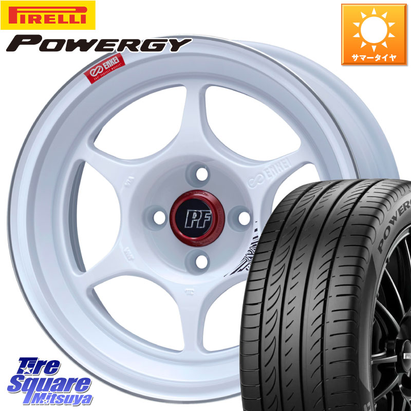 ENKEI エンケイ PerformanceLine PF06 ホイール 16インチ 16 X 7.0J +45 4穴 100 ピレリ POWERGY パワジー サマータイヤ 205/55R16 E13オーラ